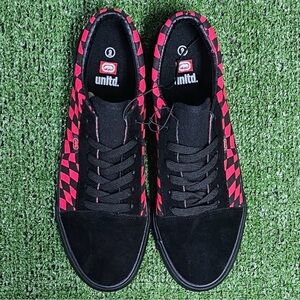 ECKO UNLTD. | STEVEN LOW-TOP CHECKERED SUEDE SNEAKERS -NWOT!
